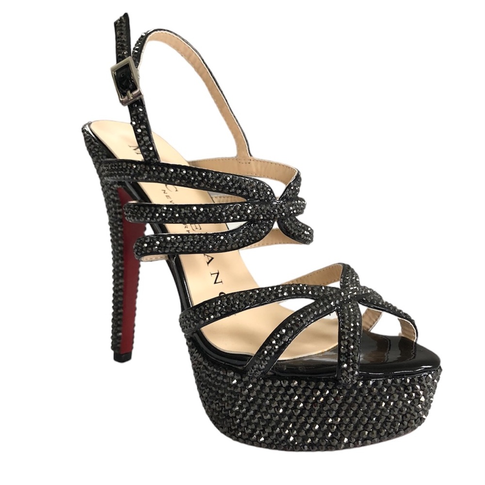 Elegant Black Strappy Heels